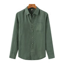 Camisa de Linho Manga Longa Old Money – Italy