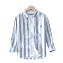 Camisa Listrada Copenhagen Casual com Bolsos e Botões